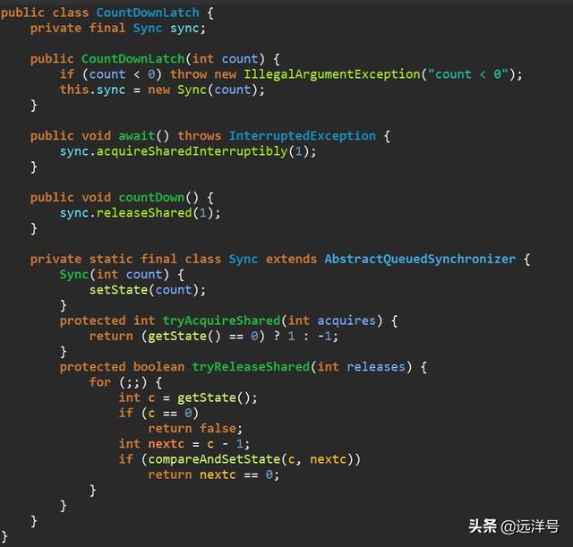 CountDownLatch主要源码